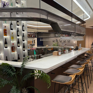 Ensemble <span class=keywords><strong>de</strong></span> comptoirs <span class=keywords><strong>de</strong></span> bar modernes <span class=keywords><strong>de</strong></span> haute qualité, sur mesure, <span class=keywords><strong>de</strong></span> forme ovale et <span class=keywords><strong>de</strong></span> grande taille, pour <span class=keywords><strong>la</strong></span> restauration et l'hôtellerie, pour <span class=keywords><strong>le</strong></span> service <span class=keywords><strong>de</strong></span> nourriture et <span class=keywords><strong>de</strong></span> boissons - Product Image 3