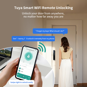 Tuya khóa thông minh cho nhôm hỗ trợ vân tay mật khẩu Nhận dạng khuôn mặt thời gian thực giám sát ứng dụng mở khóa liên lạc hai chiều - Product Image 2