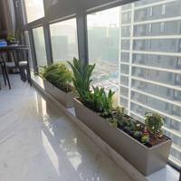Grand pot de fleurs suspendu auto-arrosant en plastique PP, design moderne, pour plantes bonsaï, balcon, maison, jardinière intelligente