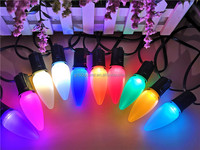 Stz — ampoules LED C9 en céramique, lumière blanche chaude, chaude, Opaque, idéal pour noël