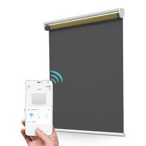 Rideau de levage électrique, 25mm wifi, tubulaire, rideau occultant à moteur cc, magasin d'usine, domestique - Product Image 4