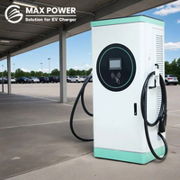 Station de recharge rapide pour véhicules électriques MAXPOWER OEM ODM commerciale OCPP 180 kW CHAdeMO DC avec double connecteur IP54