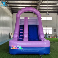 Funcity OEM personnalisé extérieur commercial parc d'attractions aire de jeux grande sauter gonflable escalier toboggan piscine pour fille et garçon