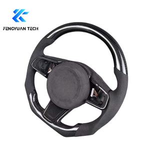 Volant en fibre de carbone et Alcantara avec LED pour <span class=keywords><strong>Jaguar</strong></span> XF XE XJ X250 X260 F-Pace <span class=keywords><strong>Type</strong></span> F-<span class=keywords><strong>type</strong></span> F-pace <span class=keywords><strong>E</strong></span>-Pace, amélioration en bois, 2012 - Product Image 3