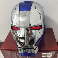 Masque de cosplay Super-héros MK5 1:1 électronique avec commande vocale ouverture/fermeture pour adulte, casque de jeu de rôle de film de super-héros avec capteur tactile