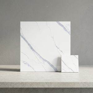 Glacier Brown 600x600mm Polished Porcelain <b>Tiles</b> Digital Print Marble Look Ceramic Flooring Design - Product Image 6