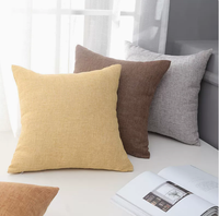 Housse de coussin décorative multicolore en lin, taie d'oreiller de luxe, prix direct usine