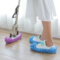 Nouveau design microfibre nettoyage maison vadrouille pantoufles outils de nettoyage de sol chaussettes poussière vadrouille pantoufle couvre-chaussures