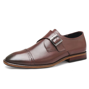 <span class=keywords><strong>Chaussures</strong></span> en cuir pointues pour hommes, style britannique, respirantes, antidérapantes, à enfiler, pour l'automne - Product Image 6