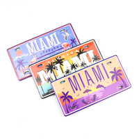 Fabrication de plaques souvenir personnalisées avec logo de pays ou de ville, plaques d'immatriculation de voiture, aimants de réfrigérateur