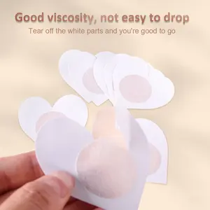 Disposable Opaque Invisible Adhesive Nipple Pasties Different Sizes Sexy Women Festive Sticky Nipple Cover