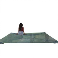 Hamac quadrilatère multi-personnes en tissu anti-retournement, filet de balançoire léger pour camping en extérieur, tente d'arbre, capacité 300 kg