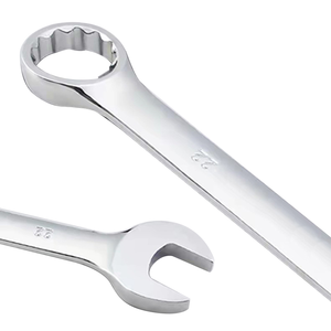 Chiave a ganasce aperta a estremità singola con finitura a specchio utensili manuali doppi ingranaggi chiave a bussola chiave a cricchetto Set di chiavi combinate - Product Image 3