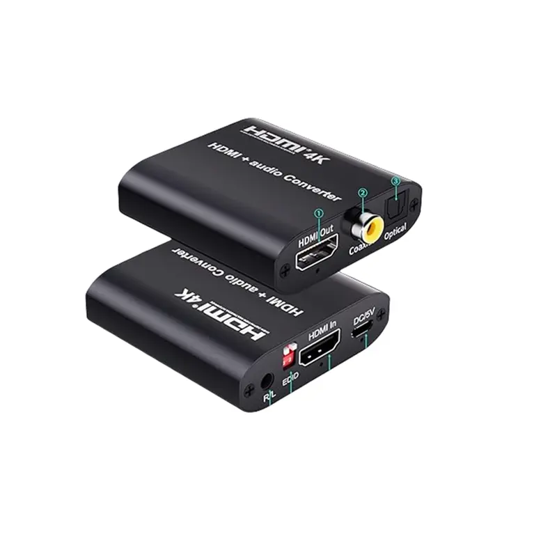 HDM1 1.4 estrattore Audio Splitter con Toslink/uscita Audio coassiale, BolAAzuL 4K/30Hz HDM1 al convertitore Audio coassiale Toslink SPDIF