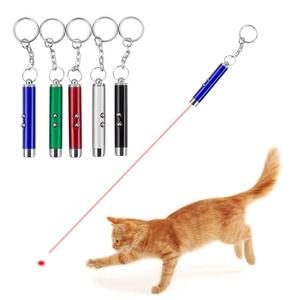 Stylo laser pour chat classique, écologique, à LED, fonctionnant sur piles, en plastique rouge, de haute qualité, jouet durable pour chat - Product Image 1