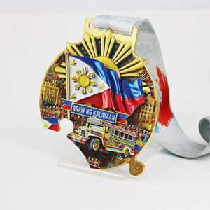 Vente en gros chaude conception gratuite logo personnalisé Marathon Philippines piste de course métal artisanat médailles 3D - Product Image 3