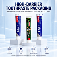 Tubes d'emballage de dentifrice en aluminium-plastique laminé avec bouchon à vis 12,7-35 mm, impression UV, logo personnalisé, soins bucco-dentaires
