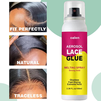 Luxfume Colle à dentelle à séchage rapide et tenue extrême, Spray de fusion pour perruques Lace Front, Marque privée
