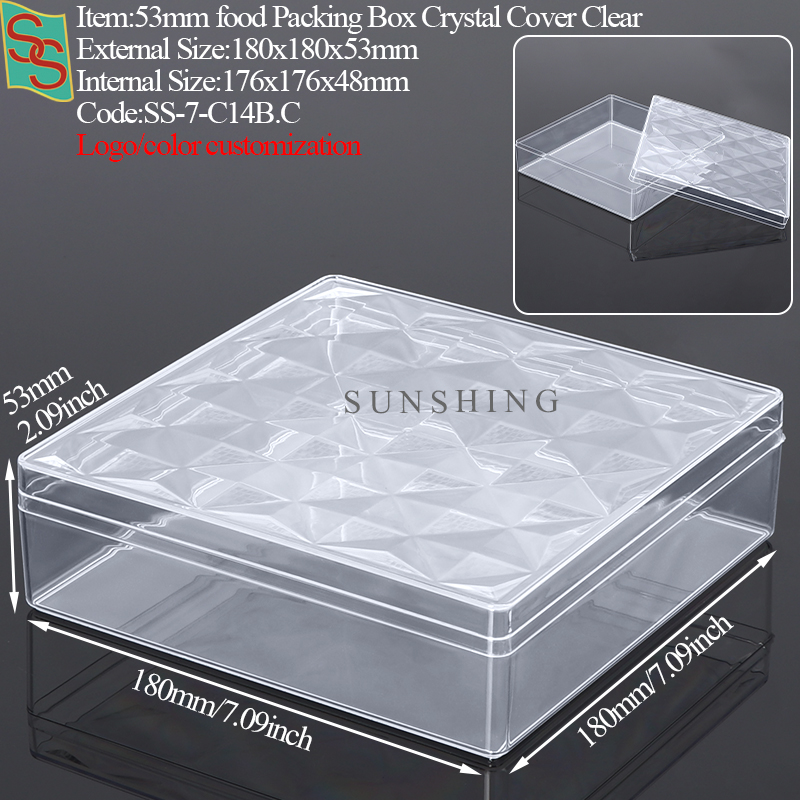 C14B: Cubierta de cristal de 180x180x53mm