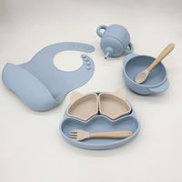 Vente en gros de vaisselle pour enfants sans BPA, mini-repas amovible à trois compartiments en silicone pour les repas des tout-petits et l'alimentation des bébés, plaque en silicone à ventouse