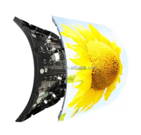 Solution publicitaire pour écran LED incurvé M-shine HD Flexible Concave Display Colonne LED