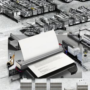 휴대용 미니 <span class=keywords><strong>A4</strong></span> 직열 프린터 203dpi 잉크 프리 WIFI ++ USB 2550mAh 배터리 사무실 사용 재고 - Product Image 3