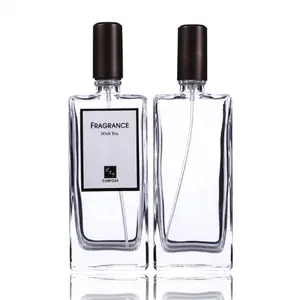 MUB Leeres Rechteck 50ml Lutens Nachfüllbare Glas parfüm flasche Quadratische hochwertige Parfum glasflasche
