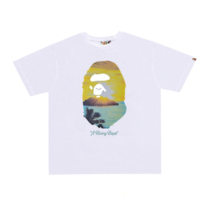 Maglietta Bapees con Stampa Lettering Versione 999.1, Pronta Consegna, T-shirt Uomo Trendy con Stampa Scimmia, Maglietta Bapees di Design alla Moda, Vendita Calda - Product Image 5