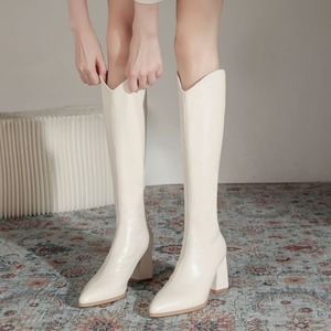 รองเท้าบูทแฟชั่น<span class=keywords><strong>ส้น</strong></span>กลางแบบใหม่สำหรับผู้หญิง รองเท้าบูทแขนยาวสำหรับฤดูหนาว รองเท้าบูทสั้นทรงโกธิคแบบหนา - Product Image 3