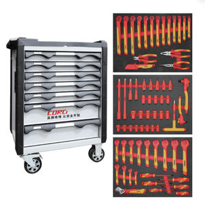 Set di 68 Utensili Isolati VDE con Chiavi a Bussola, Cacciaviti e Pinze per Elettricisti Professionisti - Certificato di Sicurezza 1000V - Product Image 1