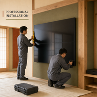 Layar Video Wall LCD IPS 46 Inch Harga Terjangkau, Anti-Silau, Bezel Tipis 3.5mm, Layar Sambung untuk Iklan di Pusat Perbelanjaan dan Ritel