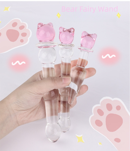 Scarletsin S-25-3 SM Sex Toys - Vibrateur en verre <span class=keywords><strong>transparent</strong></span> en forme de <span class=keywords><strong>dildo</strong></span> pour sexe vaginal et <span class=keywords><strong>anal</strong></span>, sensation de toucher réel, forme mignonne, pour adultes - Product Image 5