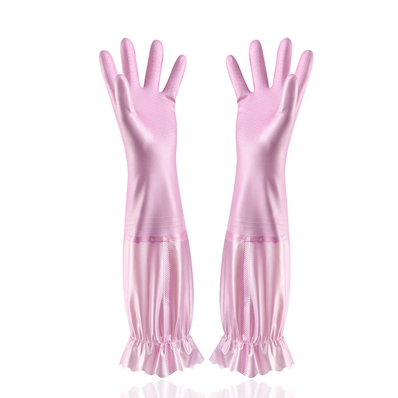 Pink (flocked drawstring lace trim)