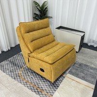 Moderner Armlehnenloser Relaxsessel Multifunktionaler Cloud-Stoff-Polstersessel Elektrisch Drehbarer Einzelner Lounge-Sofabett Ein Jahr Garantie