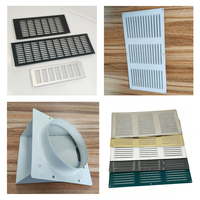 Grille d'aération à persiennes en aluminium sur mesure, fabriquée par estampage de tôle, pour couvercle de ventilation d'armoire de stockage de batteries