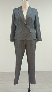High Quality Plus Size <b>Office</b> Formal Solid Pant Suit Two Piece <b>Set</b> Women Clothing <b>Office</b> Wear Pants Suits - Product Image 4
