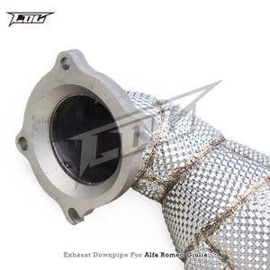 Downpipe di Scarico Boska per <span class=keywords><strong>Alfa</strong></span> Romeo Giulia/<span class=keywords><strong>Stelvio</strong></span> 2.0T 2017-2021, Tubo di Scarico in Acciaio Inox con Catalizzatore - Product Image 5