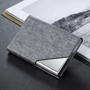 Pu Leather Aluminum Stainless Metal Name Case <b>Box</b> <b>for</b> Men Woman Personalized Business Card Holder - Product Image 4