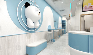Muebles de tienda de té de la leche personalizados Estante de exhibición de tienda de café Boba de madera Diseño de interiores de tienda de té de burbujas de mármol sólido - Product Image 4