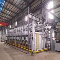 Four industriel à gaz pour le durcissement par chauffage, type chariot, pour le traitement thermique des carrosseries de voitures