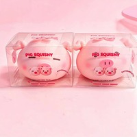 Jouet Squishy Cochon Rose Géant en Gros, Jouet Anti-Stress Doux à Rebond Lent avec Boîte de Présentation