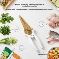 Ciseaux de cuisine magnétiques en acier inoxydable multi-usages pour réfrigérateur, coupe-os pour poulet, barbecue, poisson et légumes