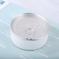 Boîte en carton vide de qualité alimentaire avec logo personnalisé, couvercle métallique facile à ouvrir, emballage en tube de papier pour friandises lyophilisées pour animaux de compagnie