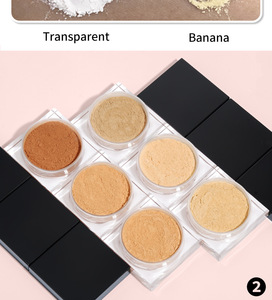 Maquillaje de plástico rosa claro, polvo suelto cosmético compacto, Control de aceite, polvo resaltador suelto de brillo colorete de larga duración - Product Image 6