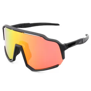 USOM TR90框架运动光致变色偏光摩托自行车女性超大运动眼镜生活风格太阳镜，带橡胶鼻垫