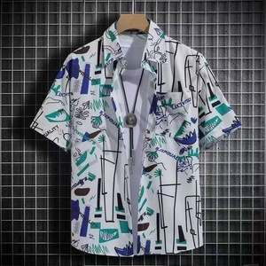 Camisa Hawaiana Personalizada de Moda Casual para Hombre, Camisa de Playa de Manga Corta con Estampado Moderno para Parejas - Product Image 5