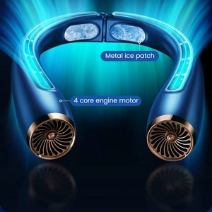 Ventilador De cuello sin aspas de precio barato usable USB de alta calidad ventilador de refrigeración portátil recargable colgante usable - Product Image 3