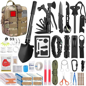 142 pièces d'équipement de survie professionnel avec poches Molle pour le camping, l'usage en plein air et la randonnée en milieu sauvage pour hommes - Product Image 3