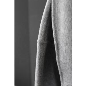 女性用ウールコートベルトチェスト本物ミンクフラワーデザイン両面コート - Product Image 5