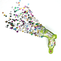 Mélanger la couleur tenue à la main mariage feuille d'or Football papier tireur fête utiliser Popper confettis canon pistolet